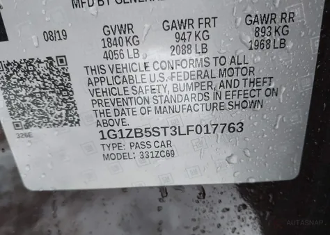 1G1ZB5ST3LF017763